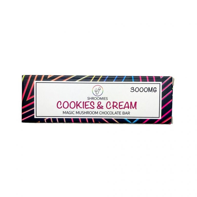 SHROOMIES COOKIES AND CREAM CHOCOLATE BAR – 3000MG - Moonhaus