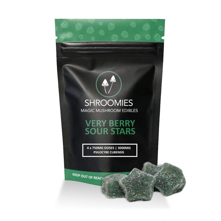 SHROOMIES VERY BERRY SOUR STARS – 3000MG - Moonhaus